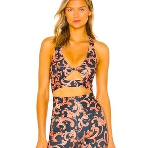 Sexy retro paisley sports bra / bikini top